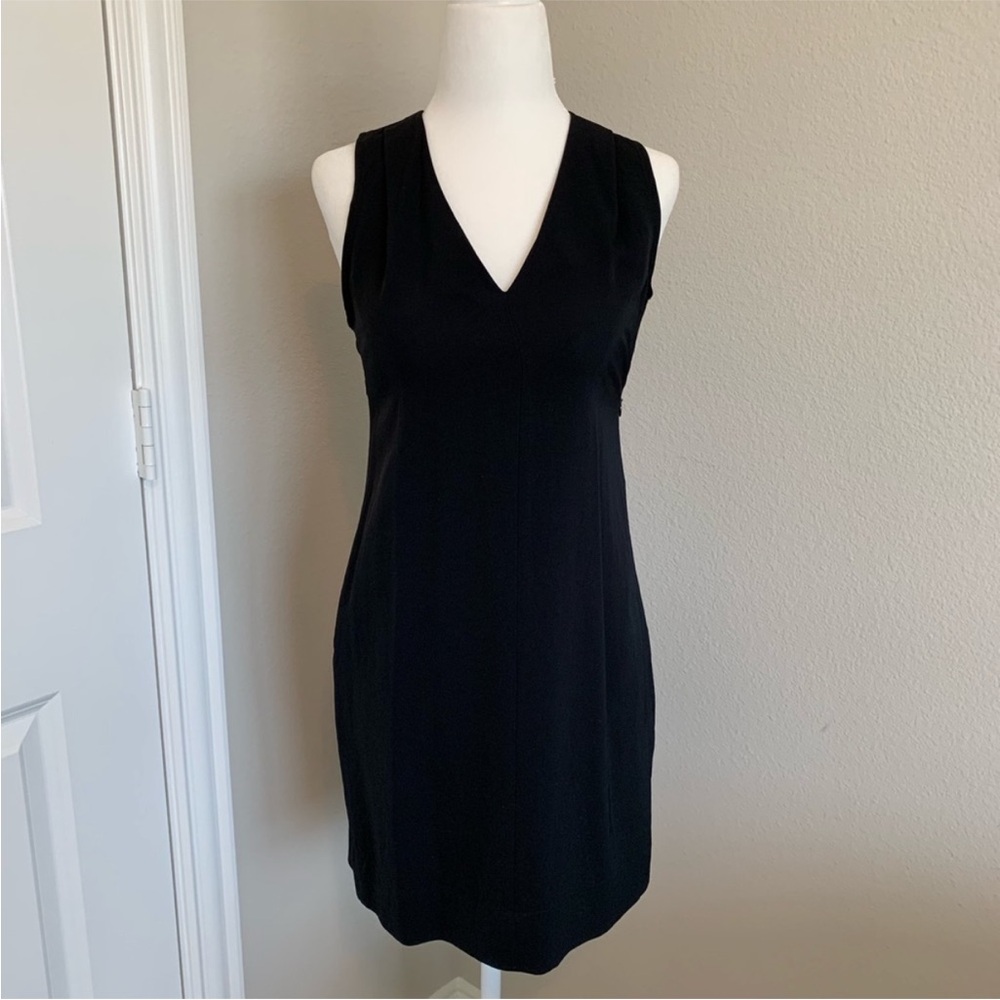 Banana Republic Midnight Black V-Neck Dress